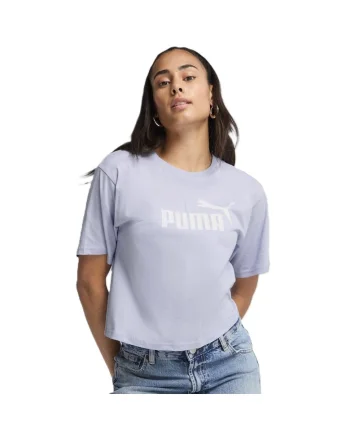 Tricou  pentru Femei, ess cropped no 1 logo relaxed tee, 684972-47, 2XS INTL, Mov