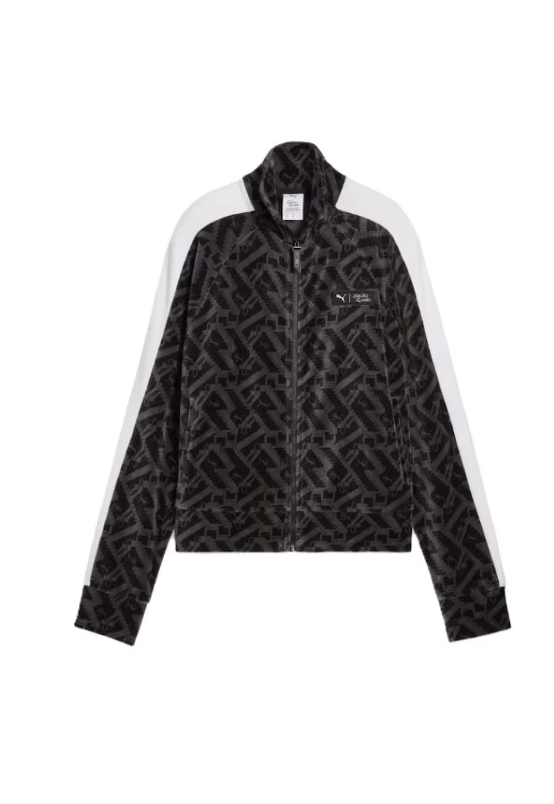 Bluza  pentru Femei, x squid game t7 iconic track jacket w, 627432-01, Negru, Negru