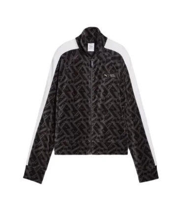 Bluza  pentru Femei, x squid game t7 iconic track jacket w, 627432-01, Negru, Negru
