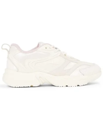Pantofi sport  pentru Femei, retro tennis low lace ml mix, YW0YW01566-02Y, Alb, Alb