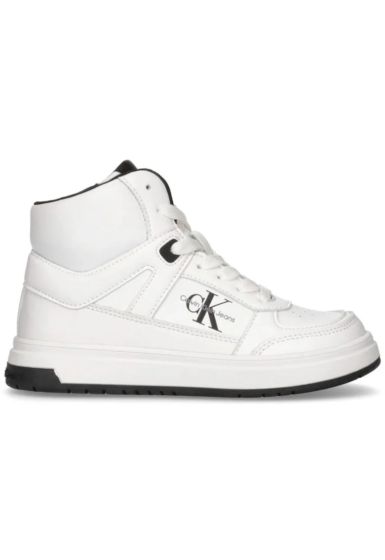 Pantofi sport  pentru Fete, high top lace-up sneaker, V3X9-81063-1355100, Alb, Alb