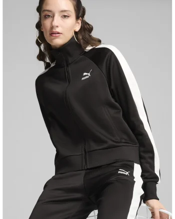 Jacheta sport cu logo Iconic, Negru/Alb optic