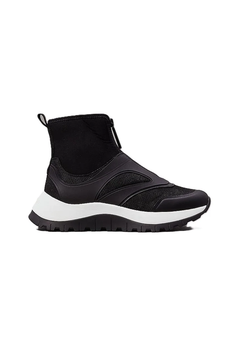 Pantofi sport  pentru Femei, runner sock boot w/zip mix m, HW0HW02229-BEH, Negru, Negru