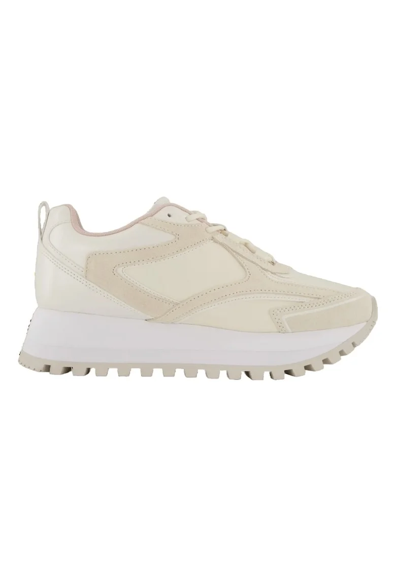 Pantofi sport  pentru Femei, runner laceup authentic, YW0YW01562-02Y, Alb, Alb