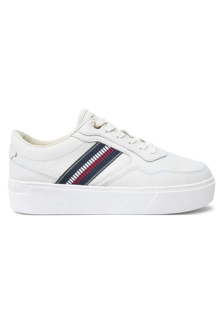 Pantofi sport  pentru Femei, stripes platform sneaker, FW0FW08348-YBL, Bej, Bej