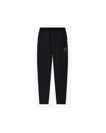 Pantaloni sport barbati Emporio Armani, negru, poliester-bumbac