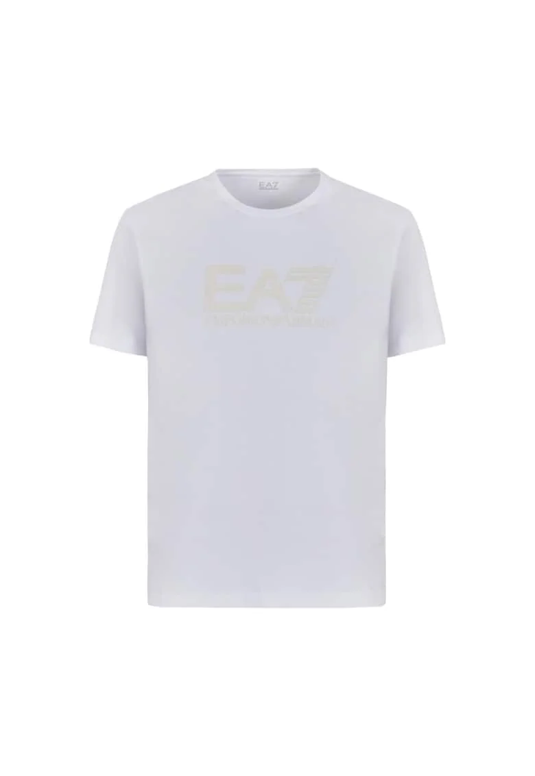 Tricou  EA7 Visibility, PJVQZ-6DPT62-1100 35301, Alb/Auriu
