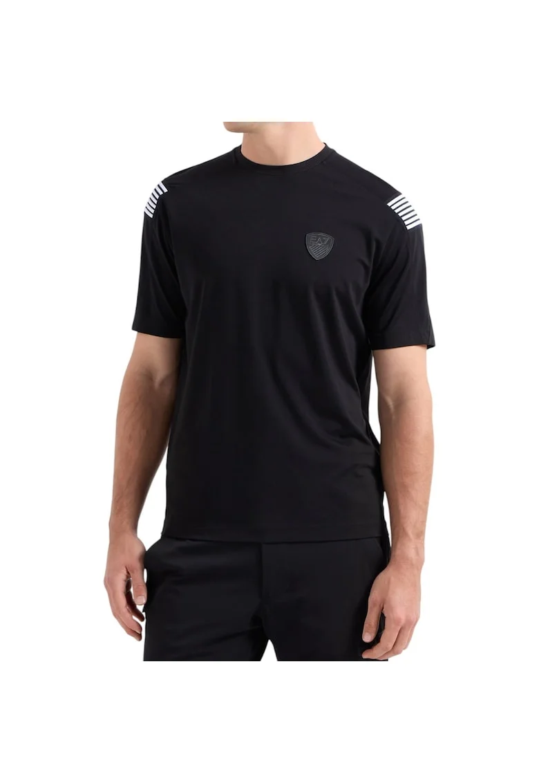 Tricou  EA7 Premium Shield Soccer 38849, Negru