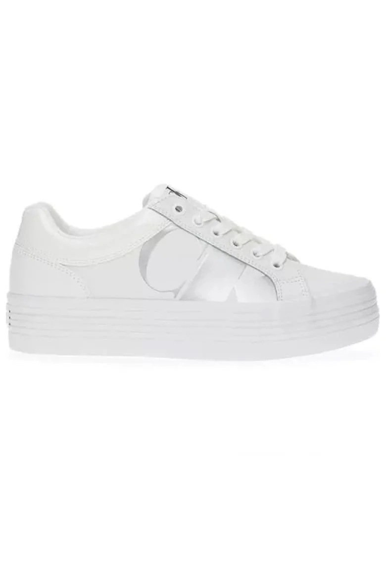 Pantofi sport  pentru Femei, bold vulc flatf low lth, YW0YW01414-01V, Alb, Alb