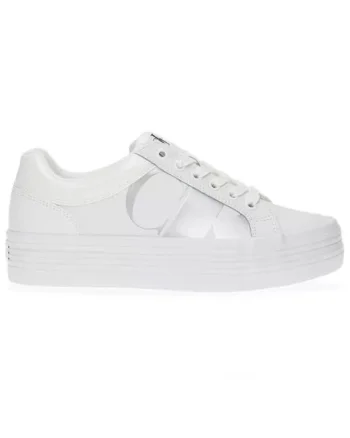Pantofi sport  pentru Femei, bold vulc flatf low lth, YW0YW01414-01V, Alb, Alb
