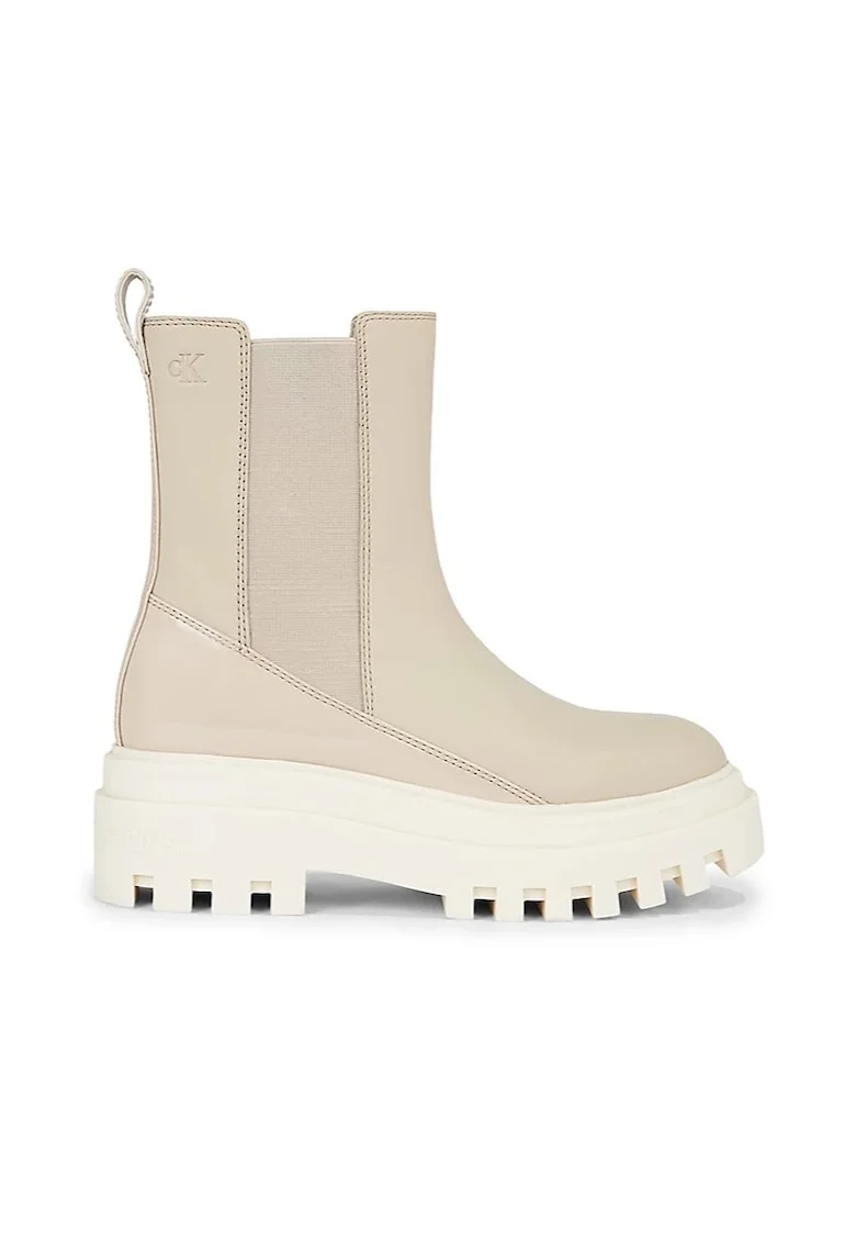 Ghete  pentru Femei, chunky boot chelsea lth, YW0YW01286-PA5, Gri, Gri