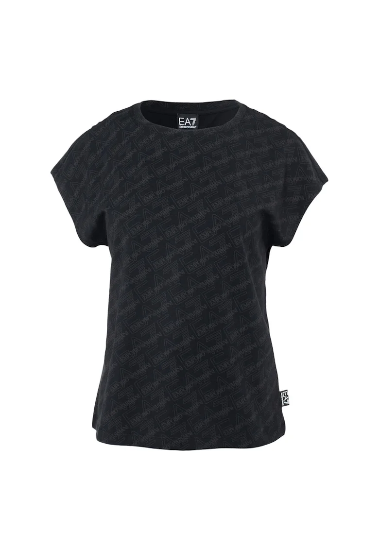Tricou  pentru Femei, w tee ss allover, 3DTT04-TJUBZ-1200, Negru, Negru
