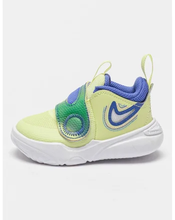 Pantofi cu inchidere velcro pentru antrenament Team Hustle D 11 SE, Verde/Albastru/Verde fistic
