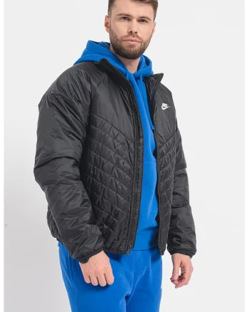 Geaca cu fermoar si maneci raglan, Negru