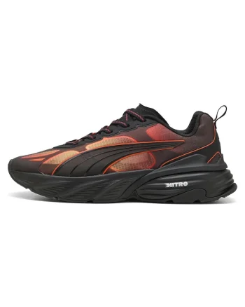 Pantofi sport Fade Nitro V2 cu insertii de plasa, Negru