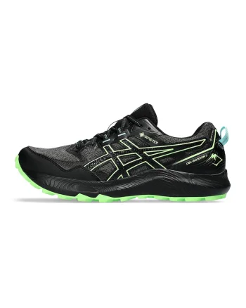 Pantofi Gel Sonoma 7 GTX impermeabili, pentru alergare pe teren accidentat, Negru/Verde neon