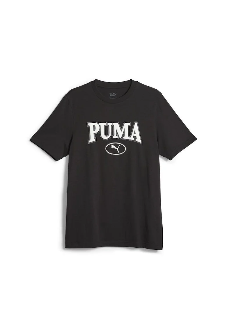 Tricou de bumbac cu imprimeu logo Squad, Negru