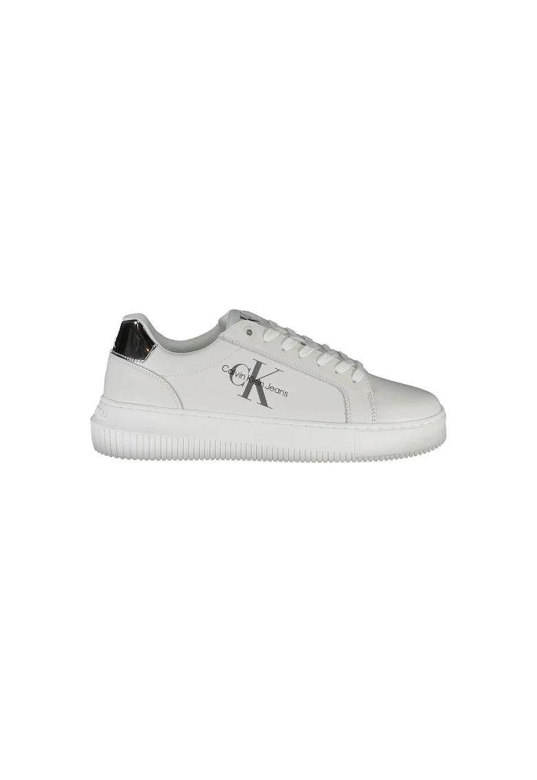 Sneakers dama,  20% Poliester, 60% Piele naturala, 20% Poliuretan, Alb, 22783, Alb