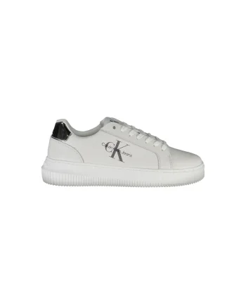 Sneakers dama,  20% Poliester, 60% Piele naturala, 20% Poliuretan, Alb, 22783, Alb