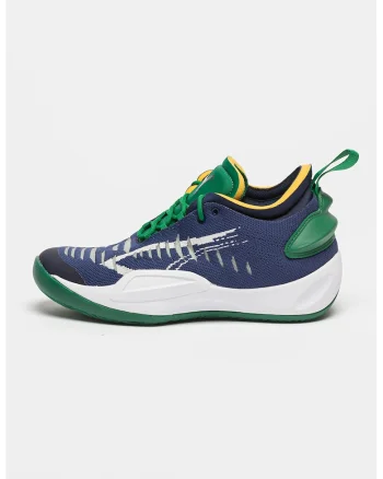 Pantofi mid-high pentru baschet Rise Nitro, Verde/Albastru