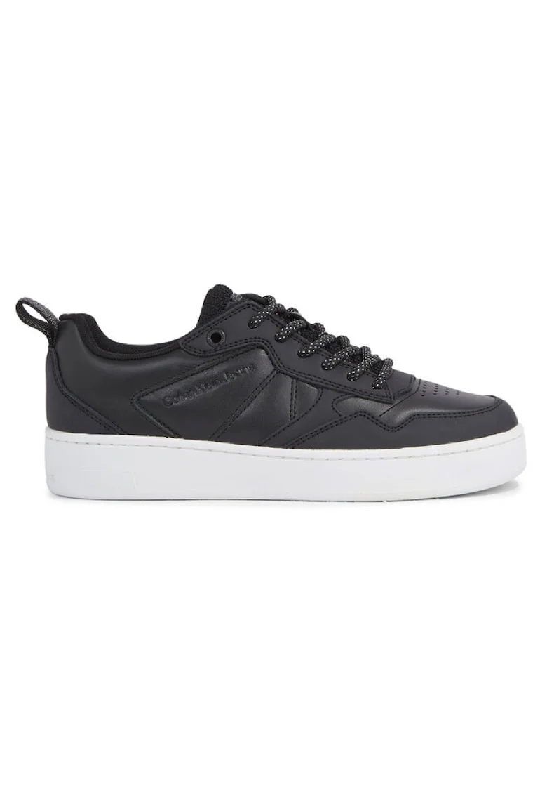 Pantofi sport  pentru Femei, basket cupsole laceup hiking wn, YW0YW01050-BEH, Negru, Negru