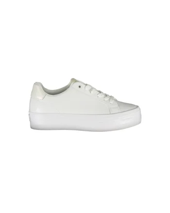 Sneakers dama,  50% Poliester, 30% Piele ecologica, 20% Poliuretan, Alb, 26173, Alb