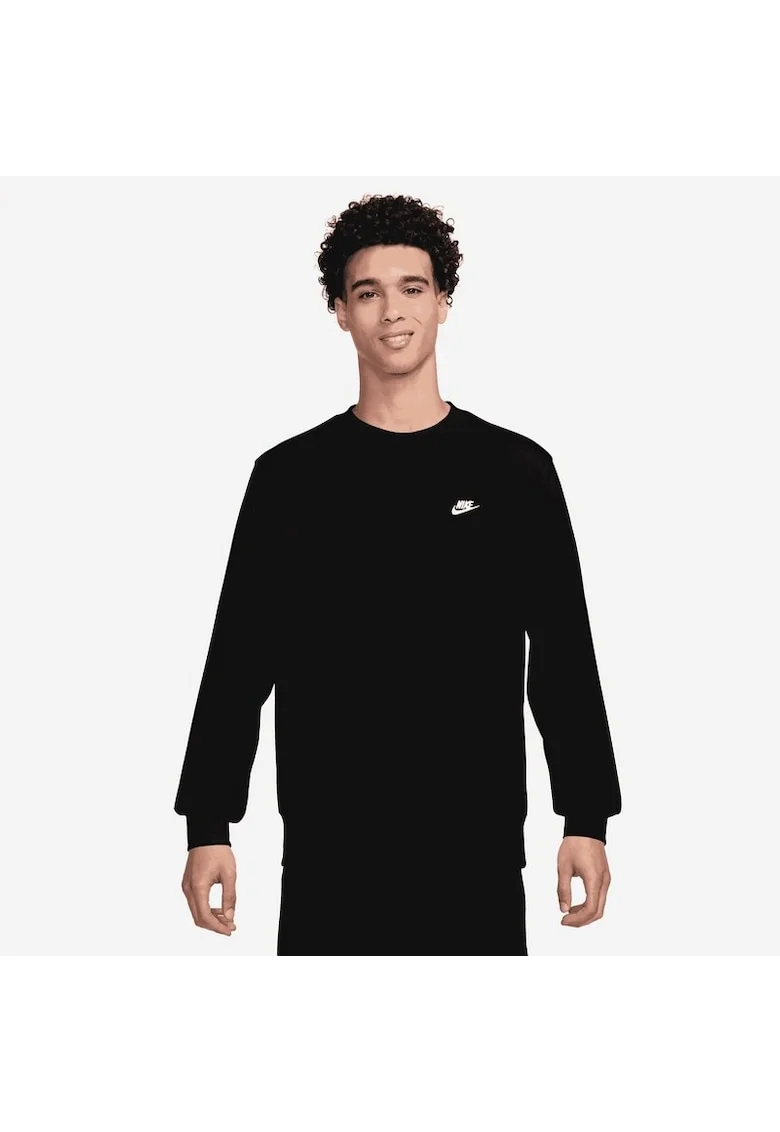 Bluza  pentru Barbati, m nk club ft crew, FN3888-010, XS INTL, Negru