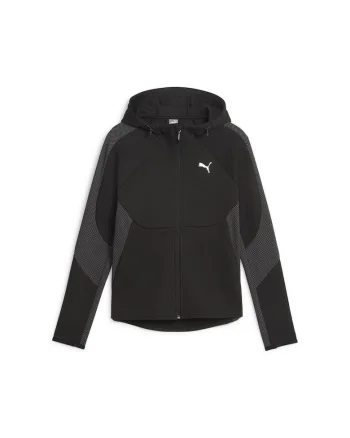 Bluza  pentru Femei, evostripe full-zip hoodie, 676073-01, Negru, Negru