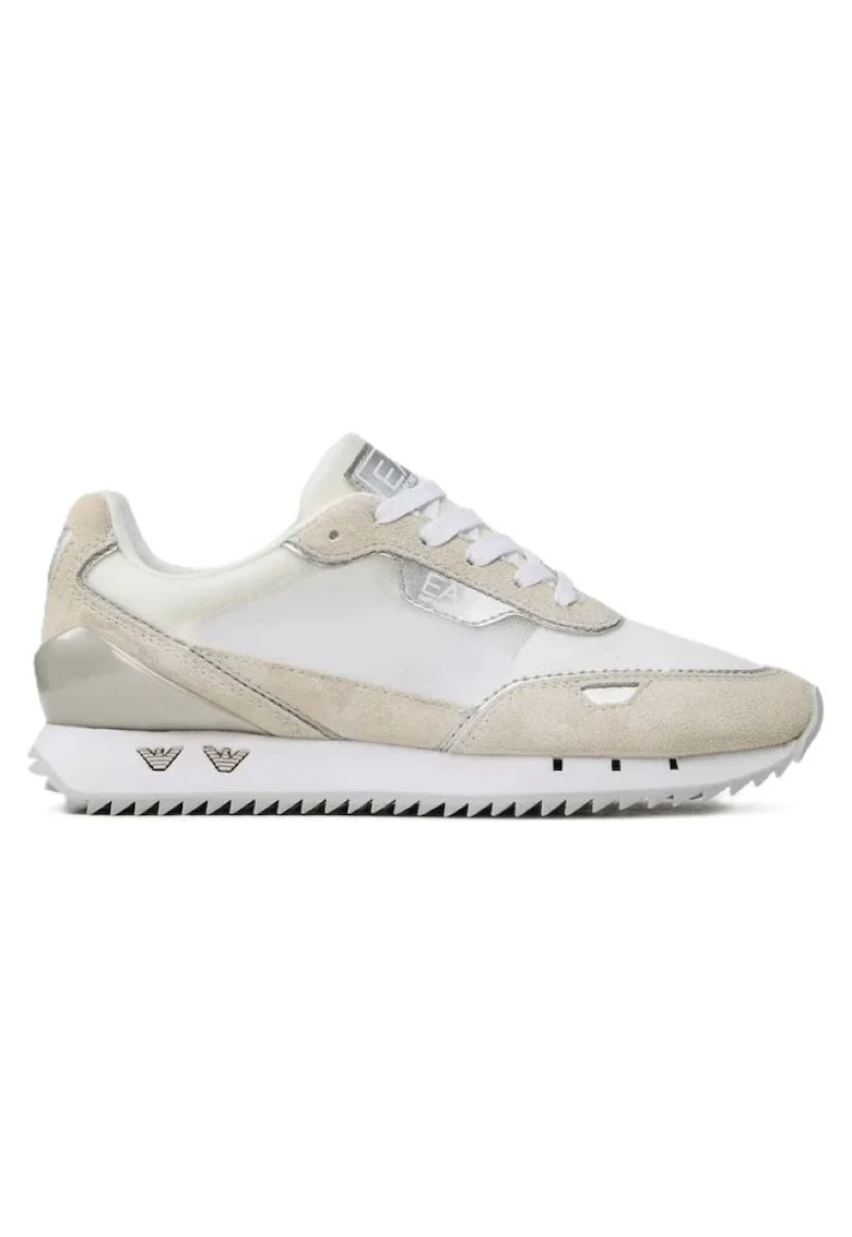 Pantofi sport  pentru Femei, Black White Woman, X7X008-XK327-M696, Alb, Alb
