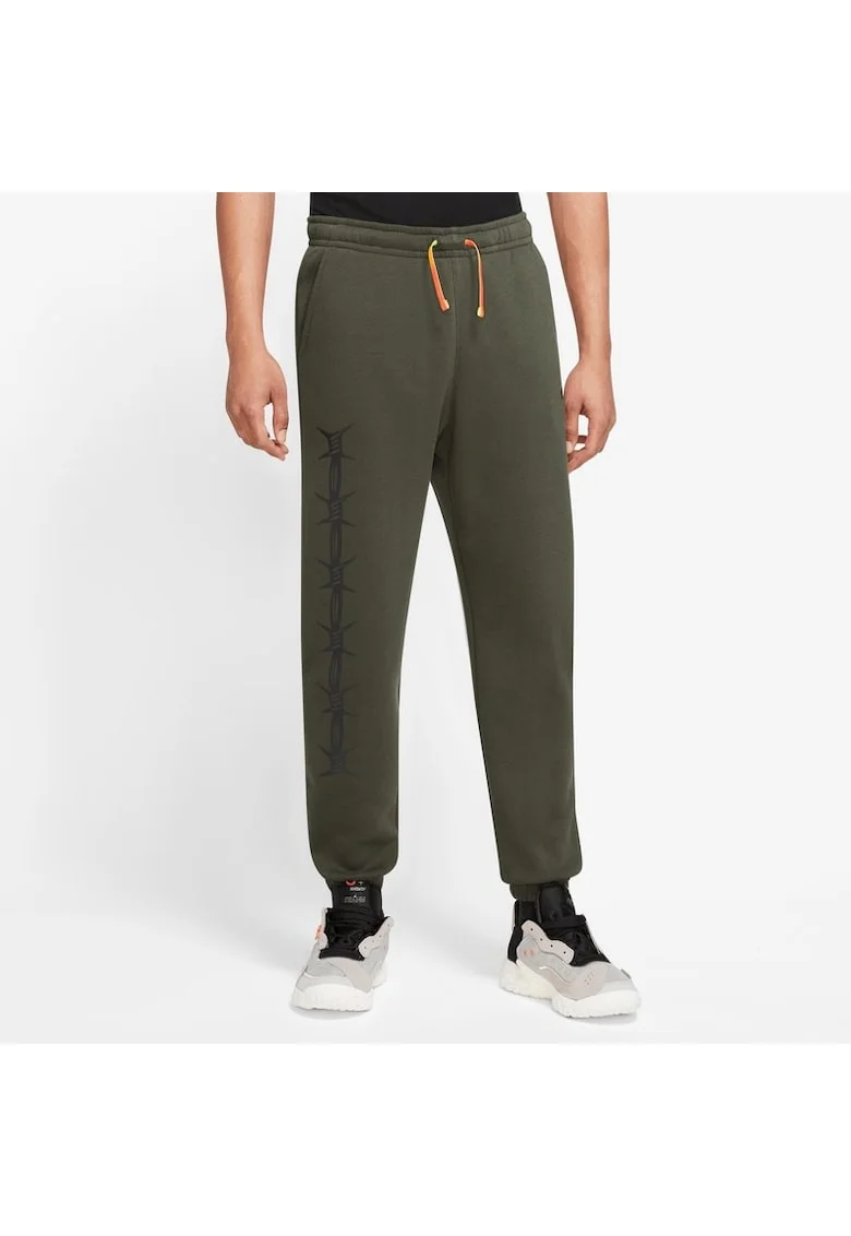 Pantaloni  pentru Barbati, m j flt mvp stmt gfx flc pant, DV1605-325, Verde, Verde