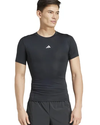 Tricou slim fit pentru fitness, Negru