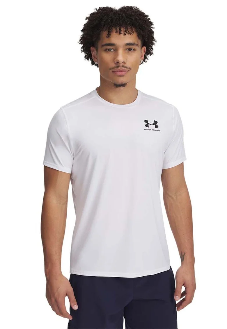 Tricou cambrat pentru fitness Heatgear, Alb murdar