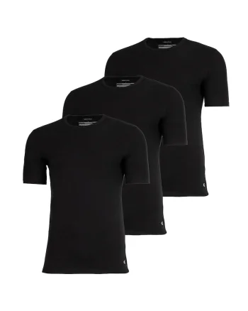 Set de tricouri de casa din amestec de bumbac - 3 piese, Negru