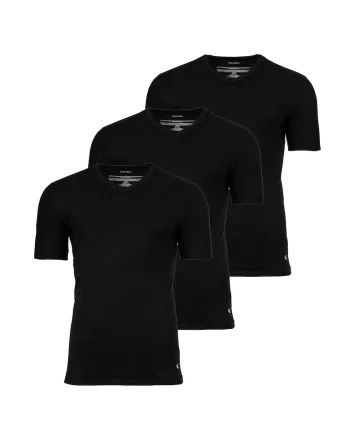Set de tricouri de casa cu decolteu in V Icon - 3 piese, Negru