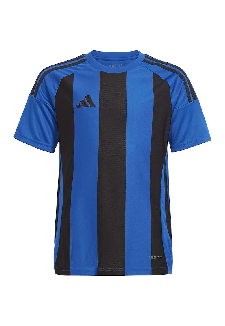 Tricou cu imprimeu pentru fotbal, Negru/Albastru royal