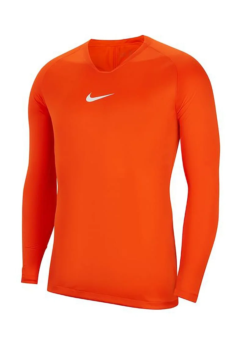 Bluza slim fit cu tehnologie Dri Fit si logo, Portocaliu
