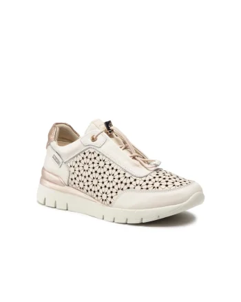 Pantofi sport dama,  209892567, Bej, Piele naturala, Bej