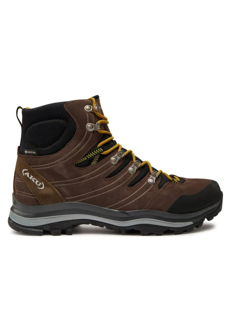 Pantofi sport barbati  201146200, Piele intoarsa/Sintetic/Textil, Maro, Maro