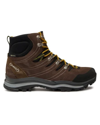 Pantofi sport barbati  201146200, Piele intoarsa/Sintetic/Textil, Maro, Maro