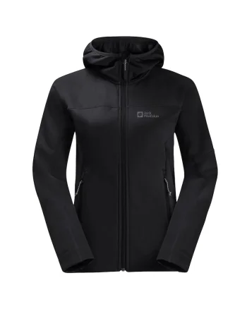 Bluza sport din fleece,  Hirschberg Hooded FZ W 1710871, Negru