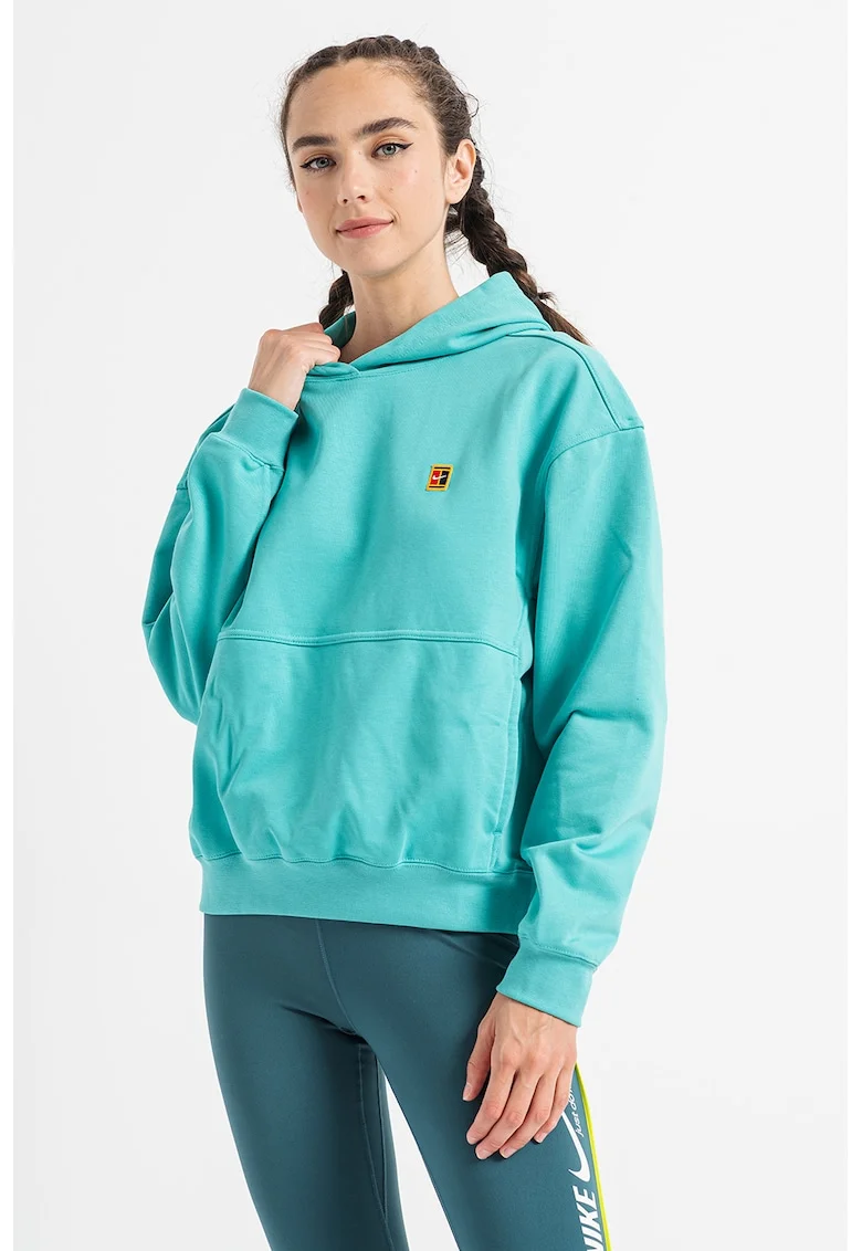 Hanorac cu maneci cazute pentru tenis Court, Verde menta