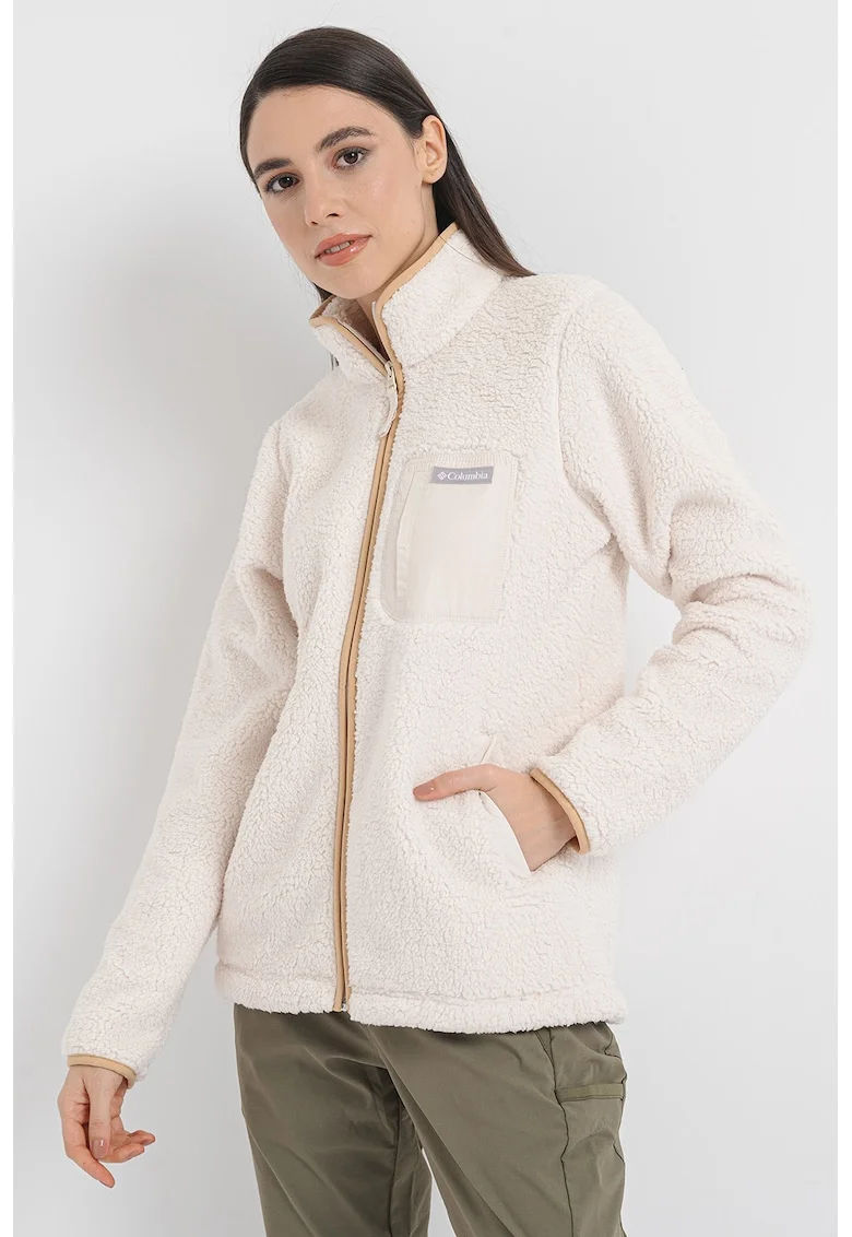 Bluza din material fleece cu fermoar pentru drumetii West Bend™ II, Crem