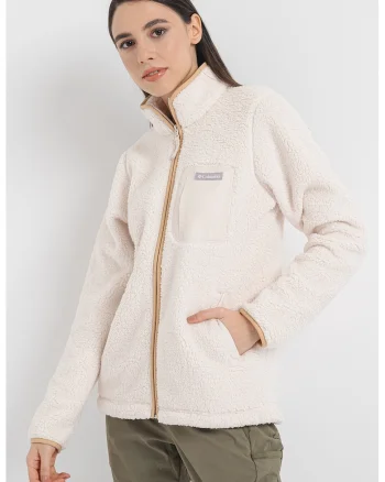 Bluza din material fleece cu fermoar pentru drumetii West Bend™ II, Crem