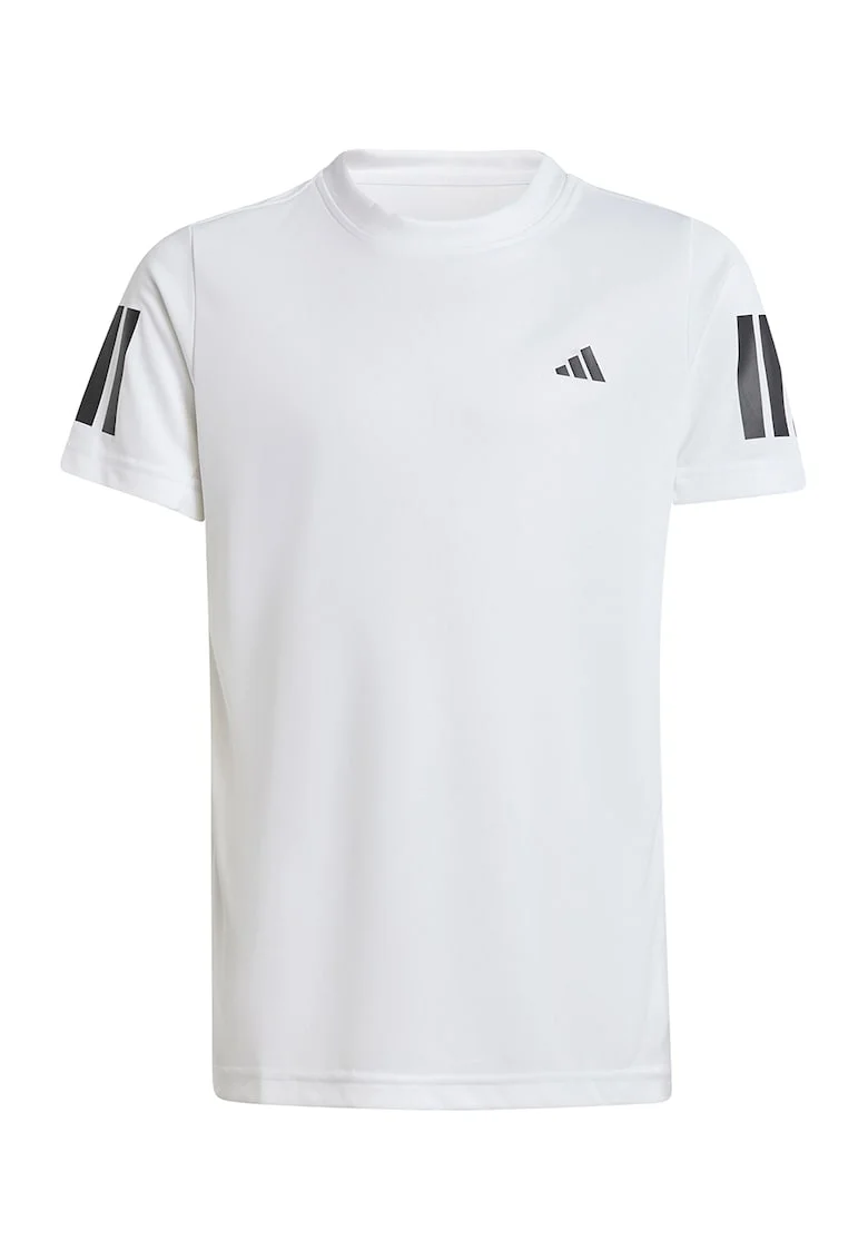 Tricou cu decolteu rotund pentru tenis, Alb