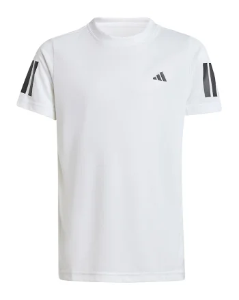 Tricou cu decolteu rotund pentru tenis, Alb