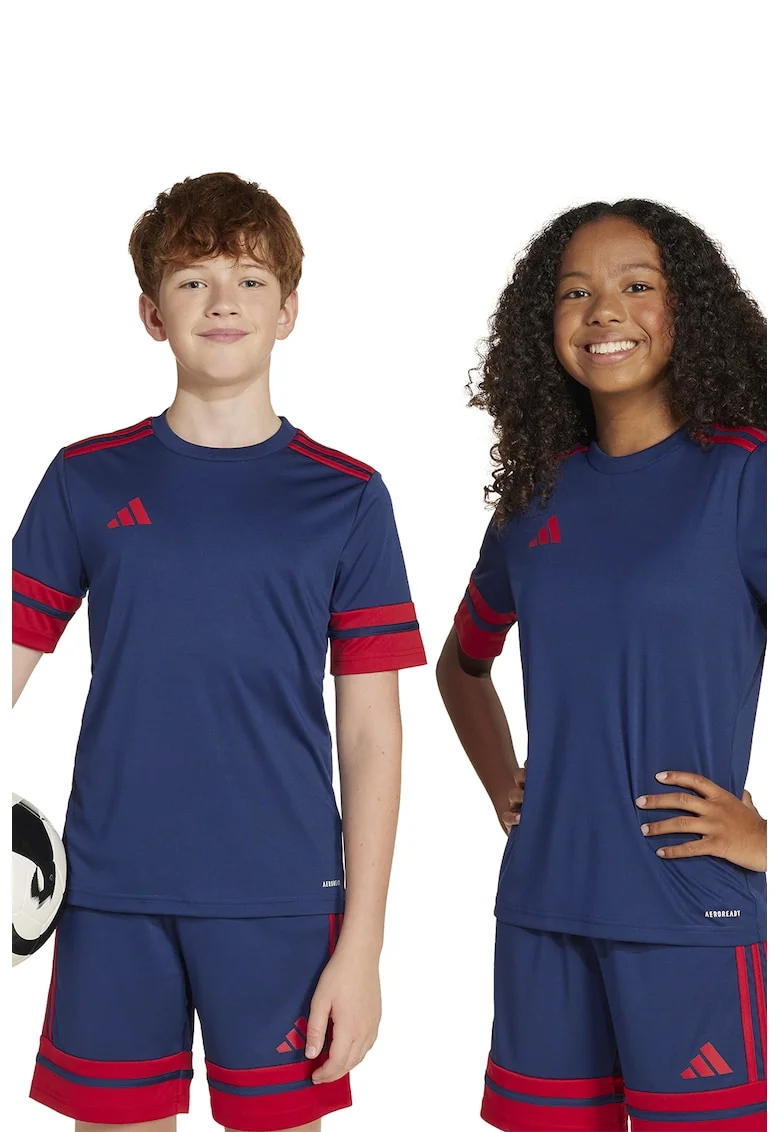 Tricou pentru fotbal Squadra 25, Rosu/Bleumarin