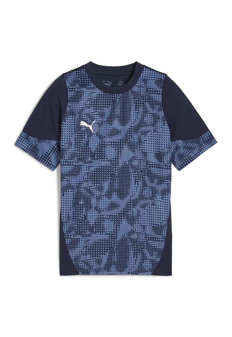 Tricou cu model, pentru fotbal, Albastru