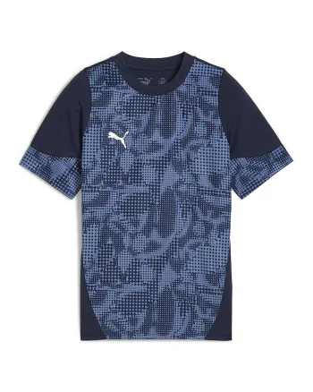 Tricou cu model, pentru fotbal, Albastru