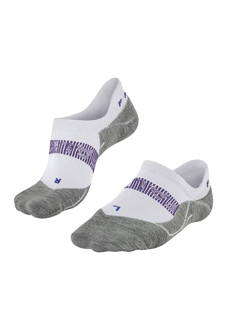 Talpici cu efect racoritor, pentru alergare RU4 Endurance Cool Invisible, Alb/Gri melange