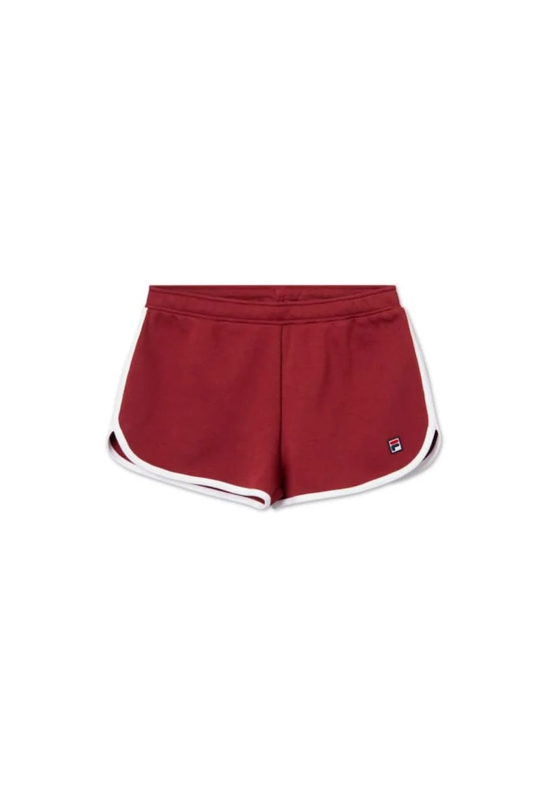 Pantaloni scurti dama,  Saman, Bumbac/Poliester, Rosu
